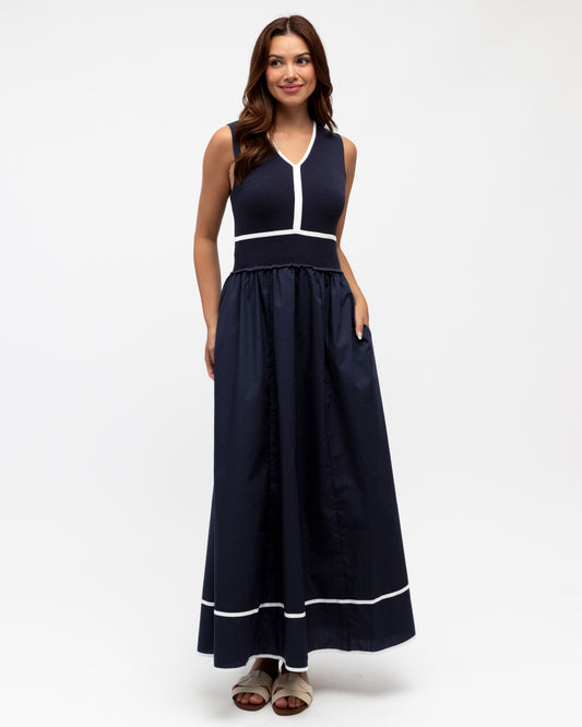 LOL71051/O CONTRAST TANK DRESS