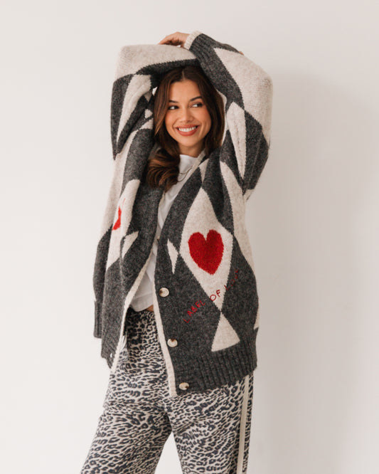 LOL71095/O NOVELTY CARDIGAN