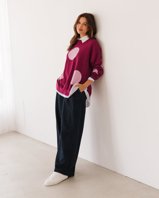 LOL71109/O SPOT KNIT JUMPER