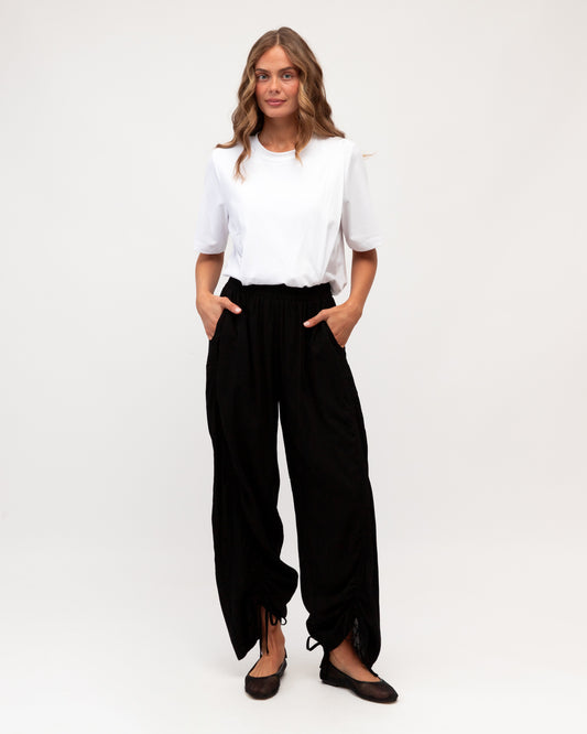 LOL71255/O GATHERED FRONT PANT