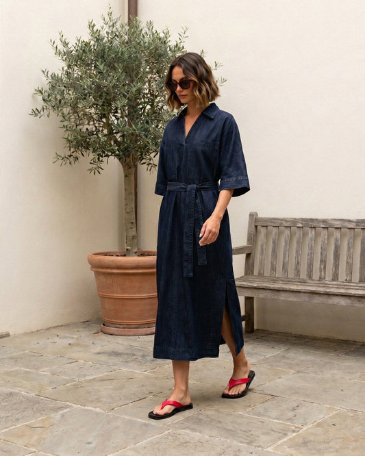 LOL71278/O - DENIM MIDI TUNIC