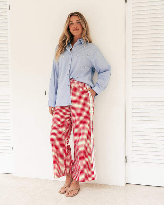 LOL71248/O GINGHAM PANT