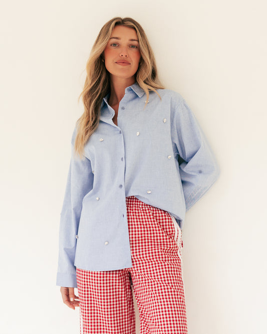 LOL71360/O MILLIE EMBELLISHED SHIRT