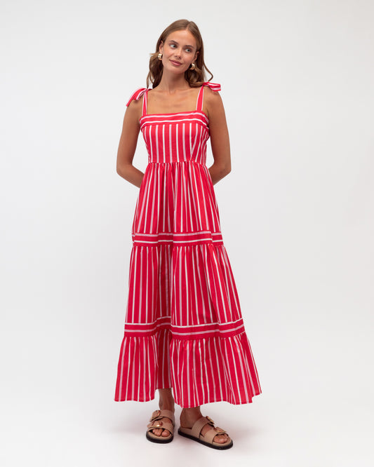 LOLE70734-1/O - SUMMER STRIPE  MAXI