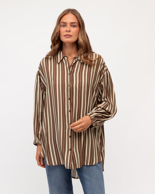 LOLE71232/O STRIPE MABEL SHIRT