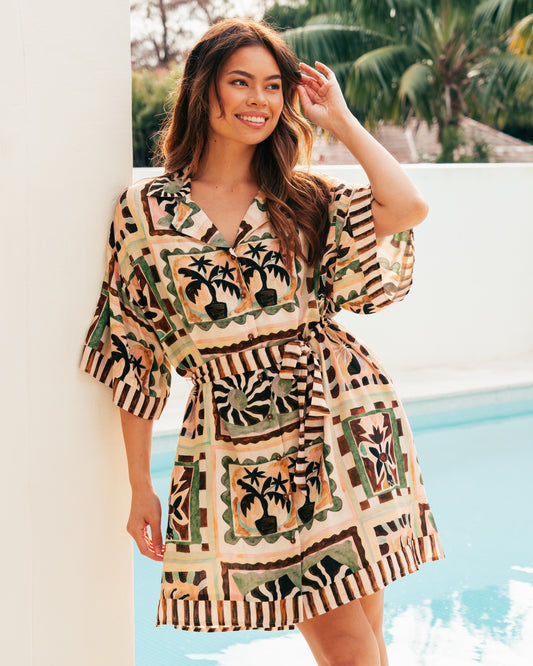 LOLE71295/O -TILED IN TUSCANY DRESS