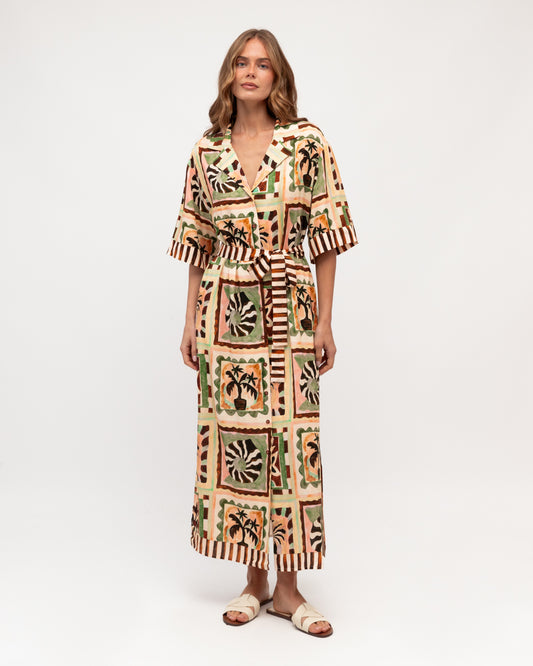 LOLE71289/O - TILED IN TUSCANY DRESS
