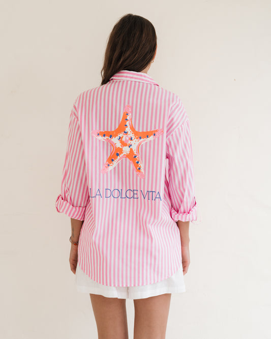 LOLE71399/O - SUMMER STARFISH SHIRT