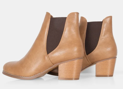 Lenora Boot Black and Natural