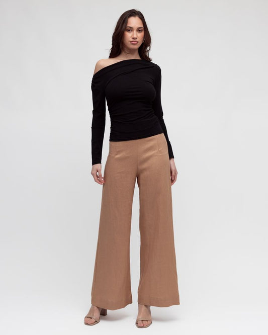 TF10937/O - skivvy pop shoulder cotton top