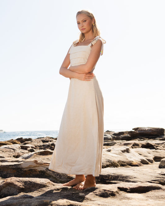 PH11565l-1/O LINEN DRESS