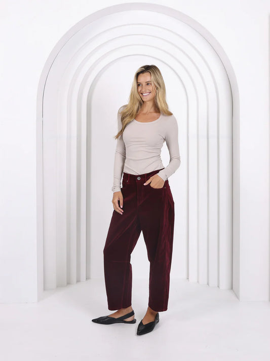 BRUNETTE - TONI BARREL JEAN CORDUROY -  SKU: PDN89MJ