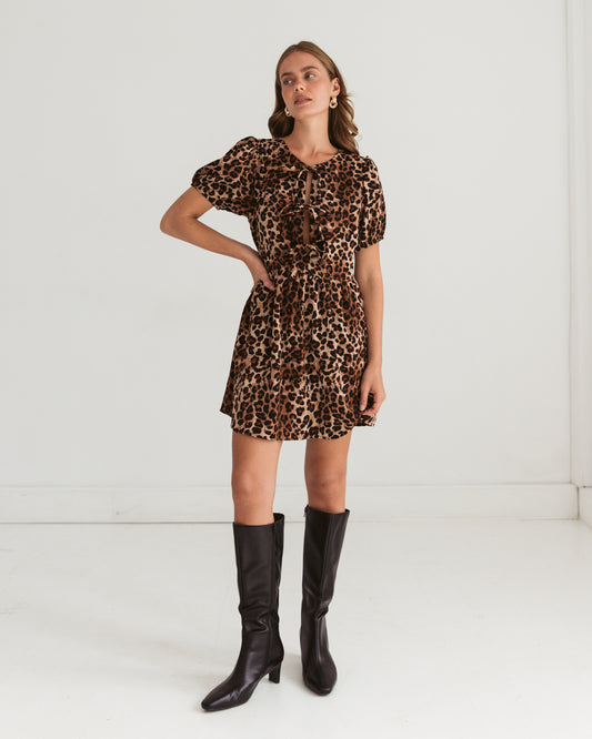 PH12344/O LEOP MINI DRESS