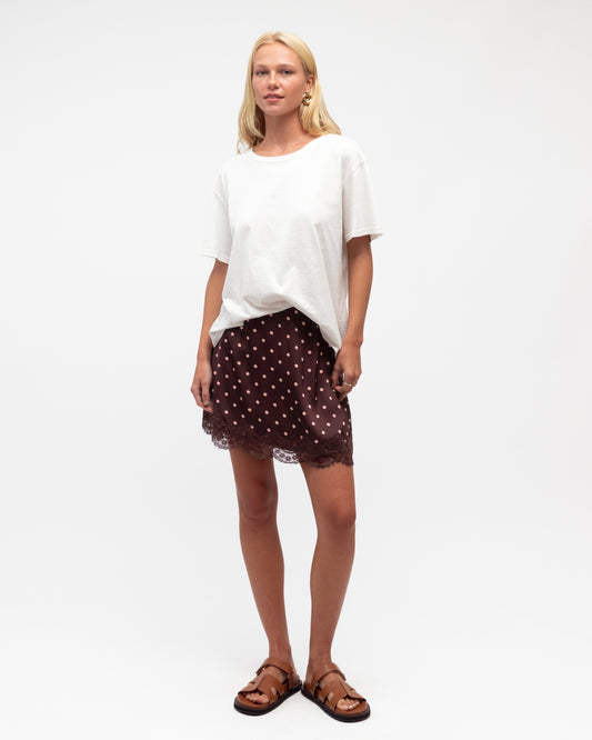 PH14035/O PREPPY DOT MINI SKIRT