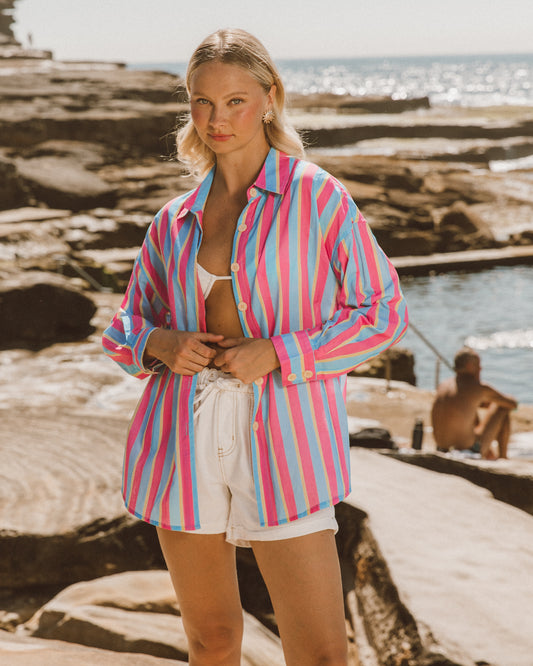PHE12967-4/O RENATA STRIPE SHIRT