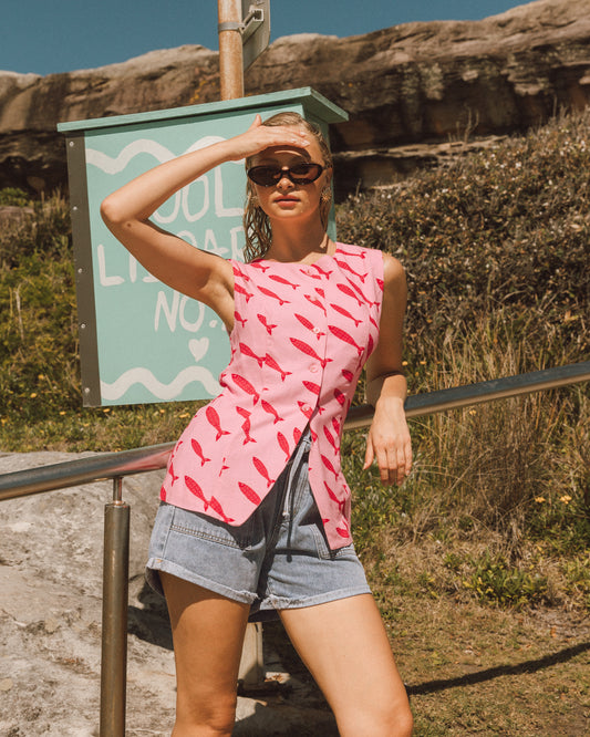 PHE13059/O SARDINE FESTIVE TOP