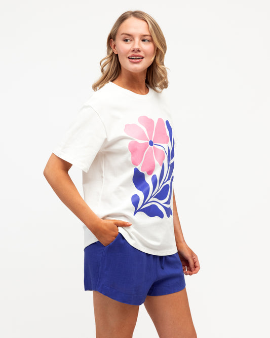 PHE14494/O FLOWERIA TEE SET