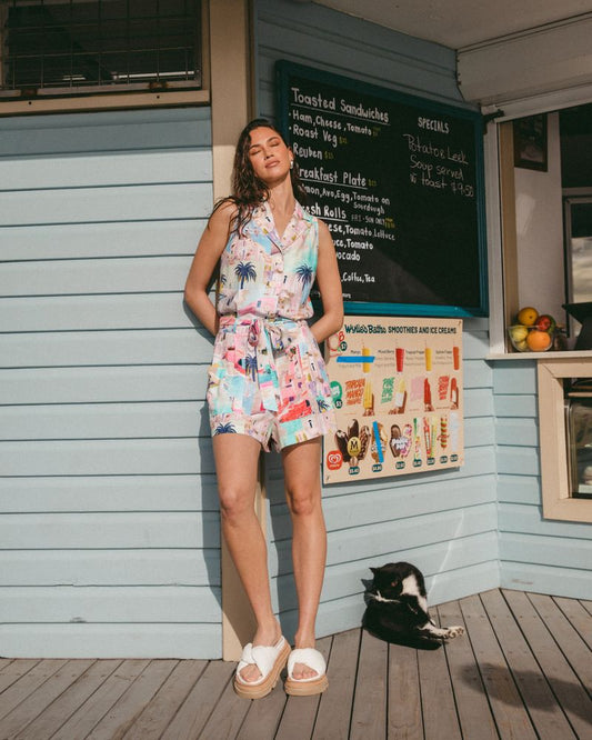 TFE10939/O - SUNNY SANTORINI PLAYSUIT