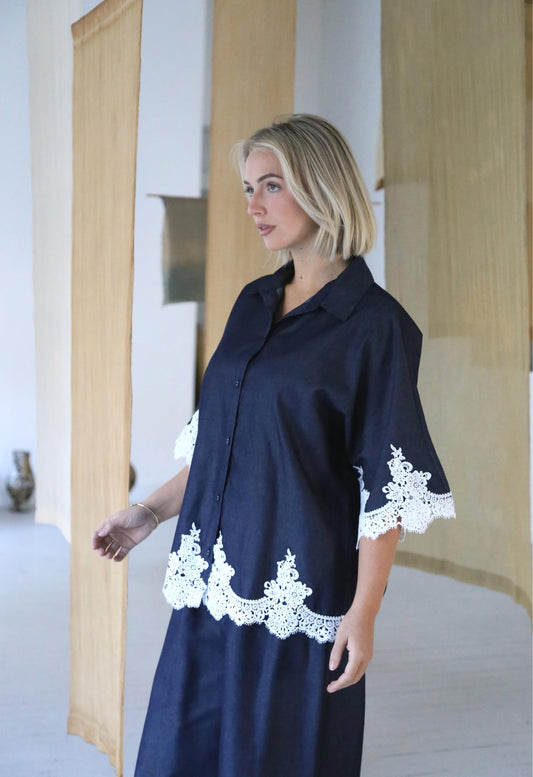 S1035-LACE/O TOP