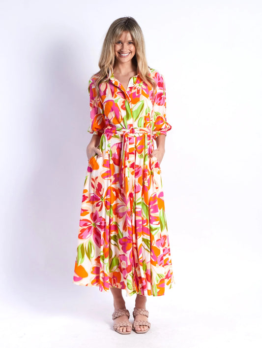 S24D31LE/O BIANCA DRESS - FLORAL