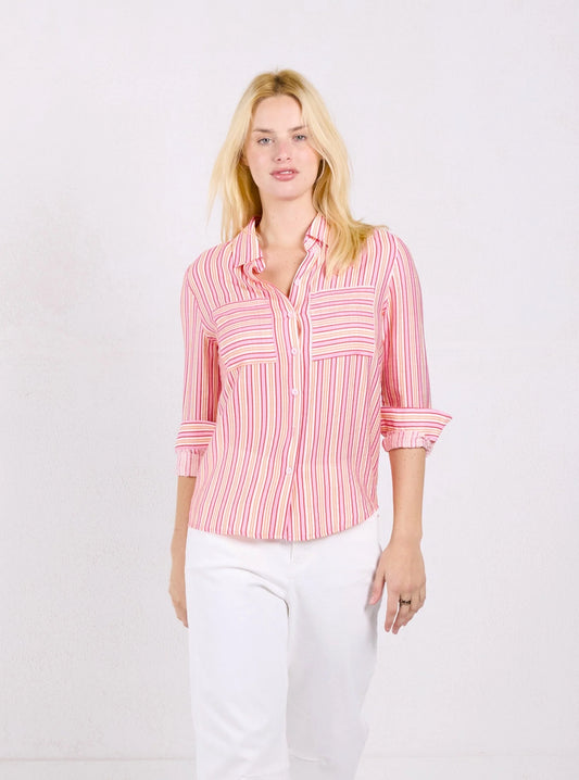 S27T02LE /O Madison Shirt - Pink Stripe