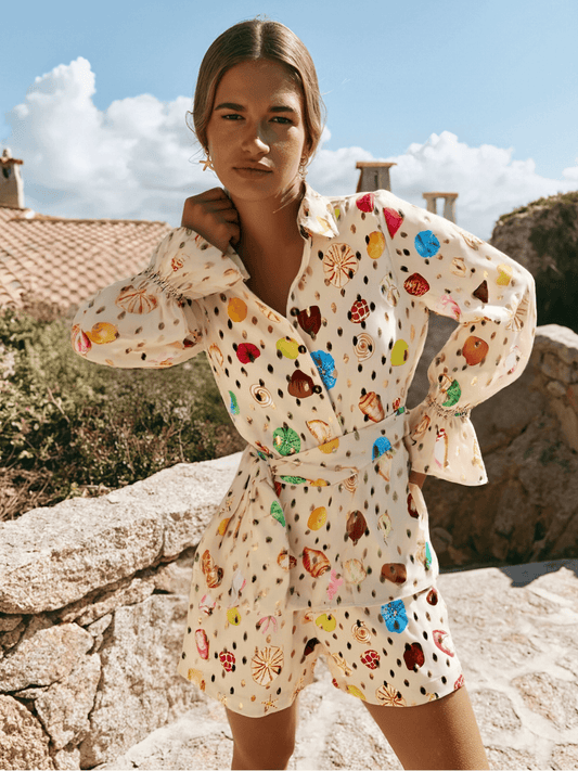 SM_FLD_6986/O shirt & short set