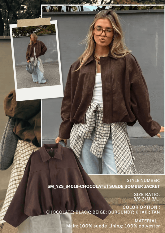 SM_YZS_84018/O SUEDE BOMBER JACKET