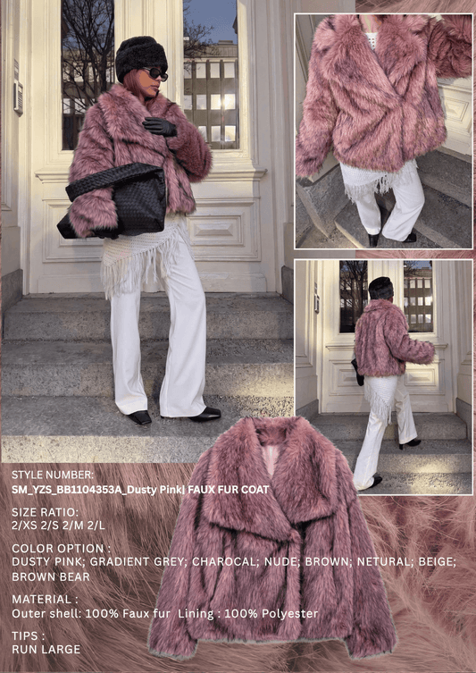 SM_YZS_BB1104353A/O FAUX FUR JACKET