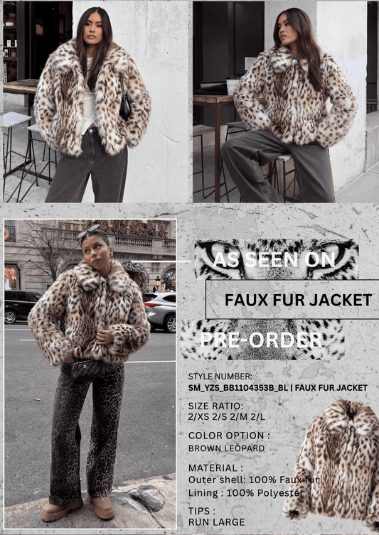 SM_YZS_BB1104353B/O FAUX FUR JACKET
