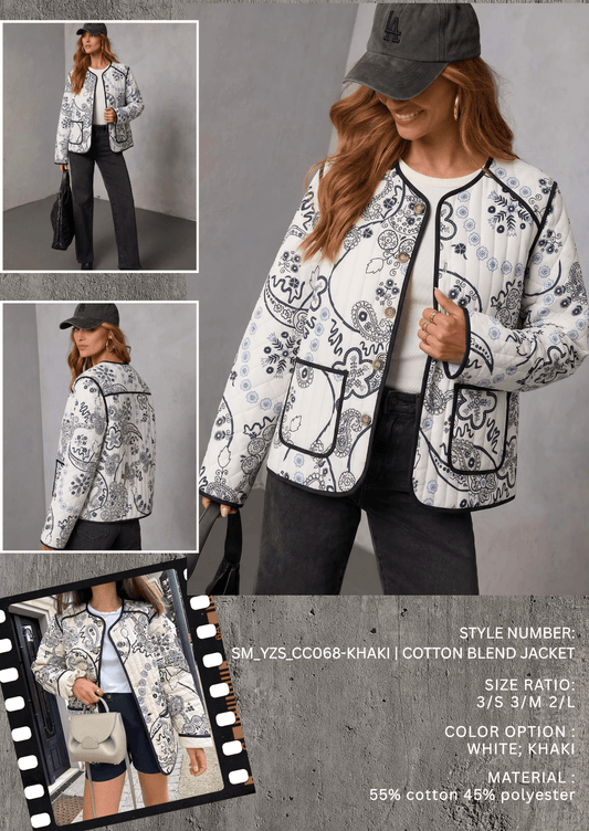 SM_YZS_CC068/O FLORAL PRINTED JACKET