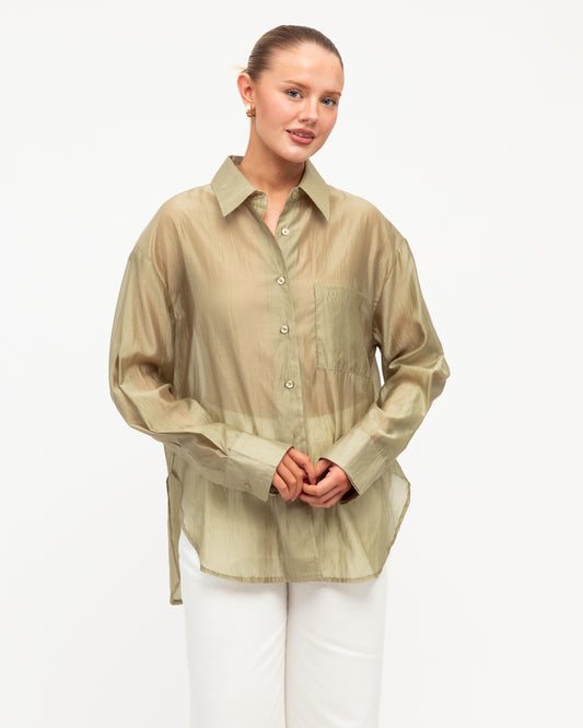 TF10475-16/O SHEER SHIRT