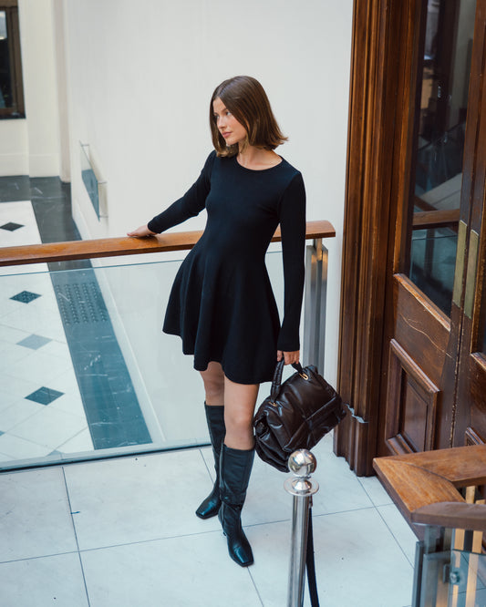 TF10756/O KNIT COTTON DRESS