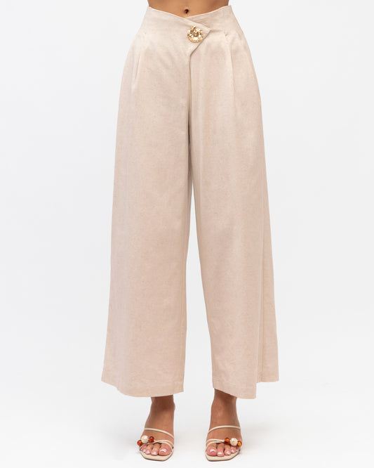 TF11003-1/O SHELL BUTTON PANTS