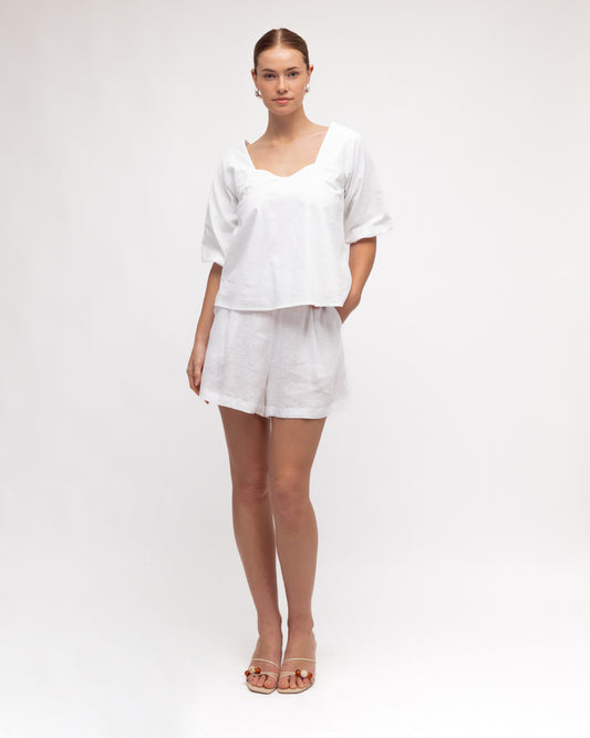 TF11196/O PUFF SLEEVE TOP