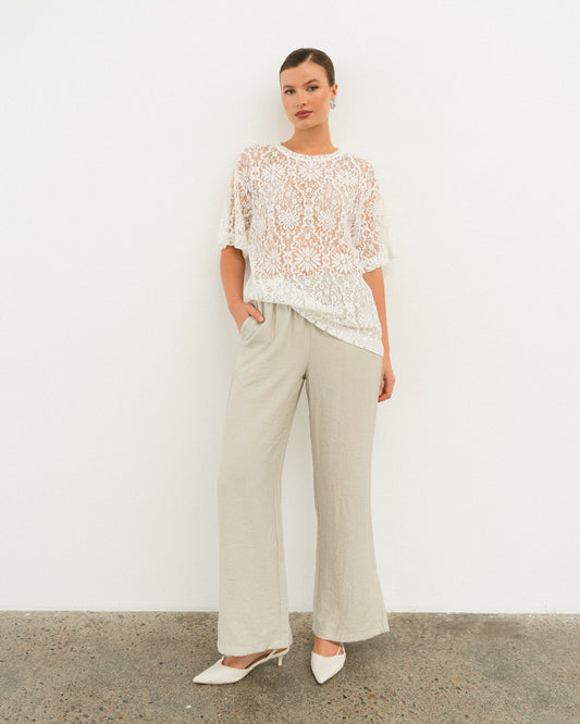 TF11638/O LACE TEE