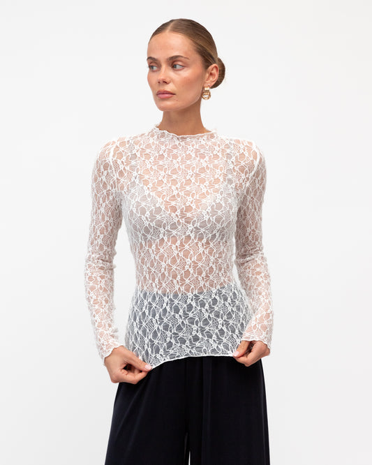 TF11858/O Sandra long lace top
