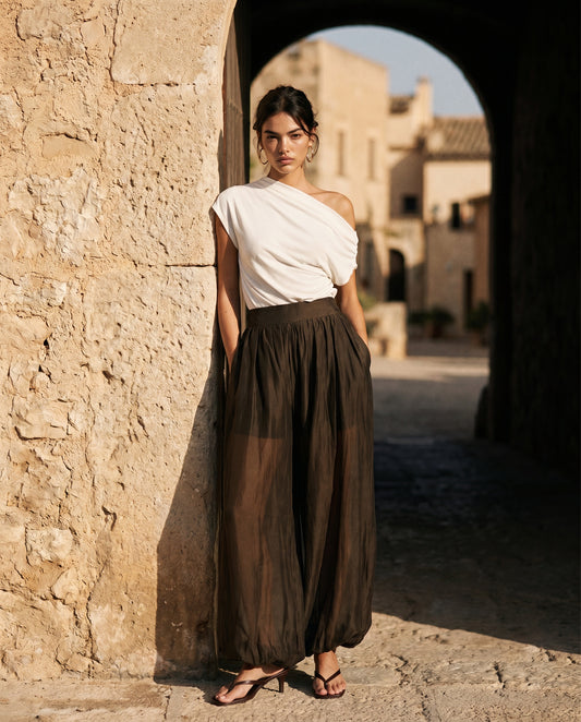TF11864-1/O RAMIE BALOON PANTS