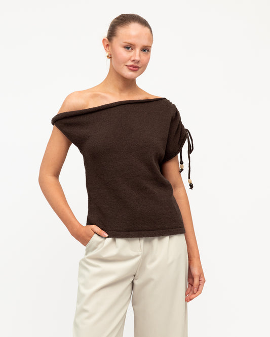 TF12071/O BROOKE ASYM KNIT TANK