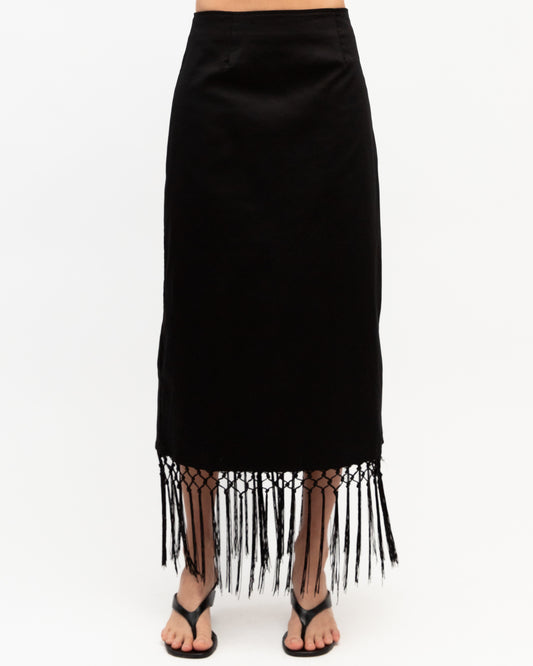 TF12164/O ANNA FRINGE SKIRT