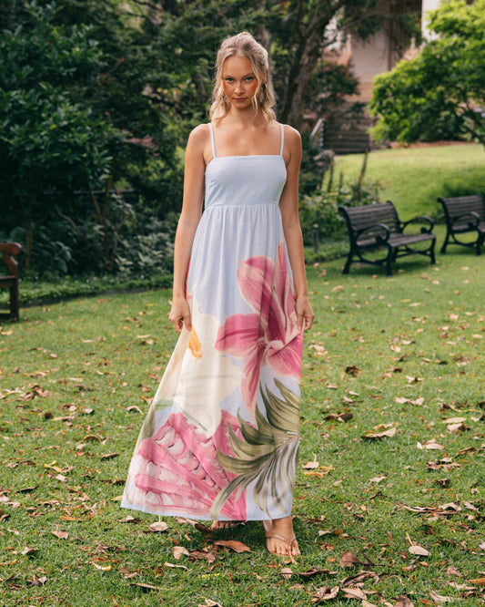 TFE10903/O ISLAND FLORAL MAXI