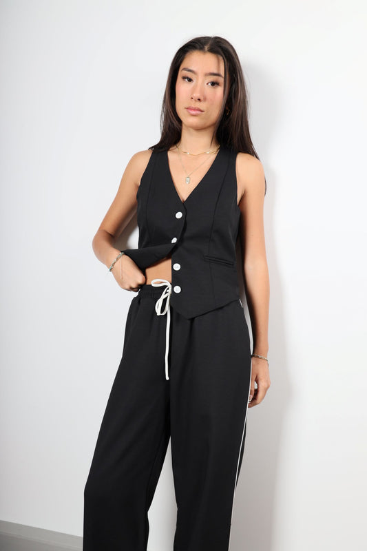 VH23035  Tie waist pant