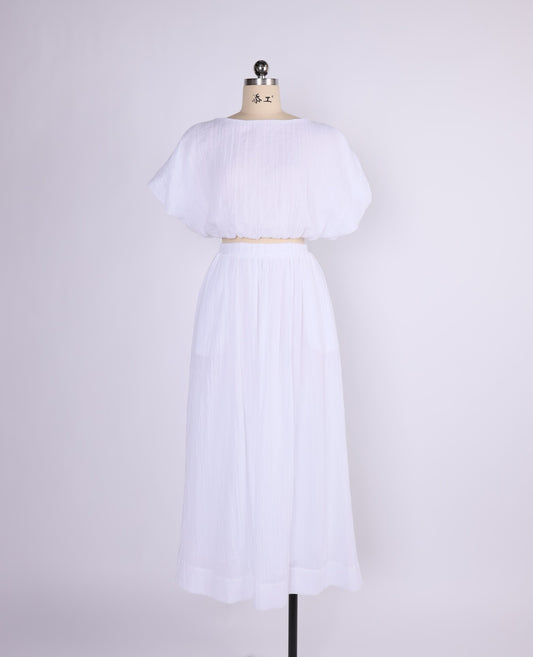 VH23050A,B top and skirt set