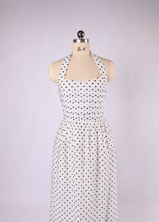 VH23152, Halter neck midi dress