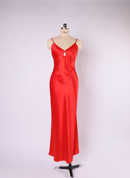 VH25009/H Satin midi dress (4)