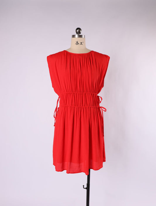 VK00005 - Shirred waist mini dress