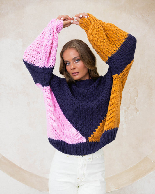 VV10413/O COLOURFUL KNIT