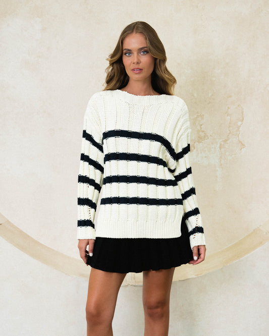 VV10795/O STRIPE KNIT