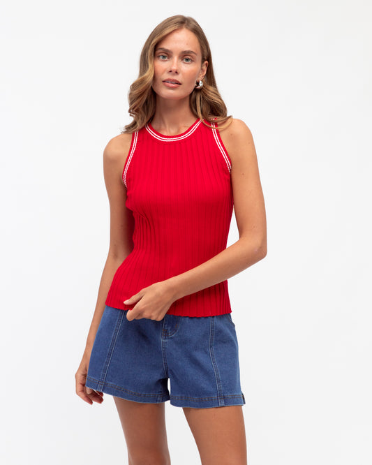 VV11568/O PALMERAS RIB KNIT TANK