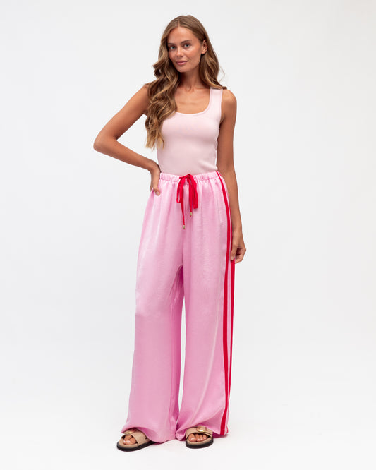 VV11702/O SATIN LEMON & PINK PANTS