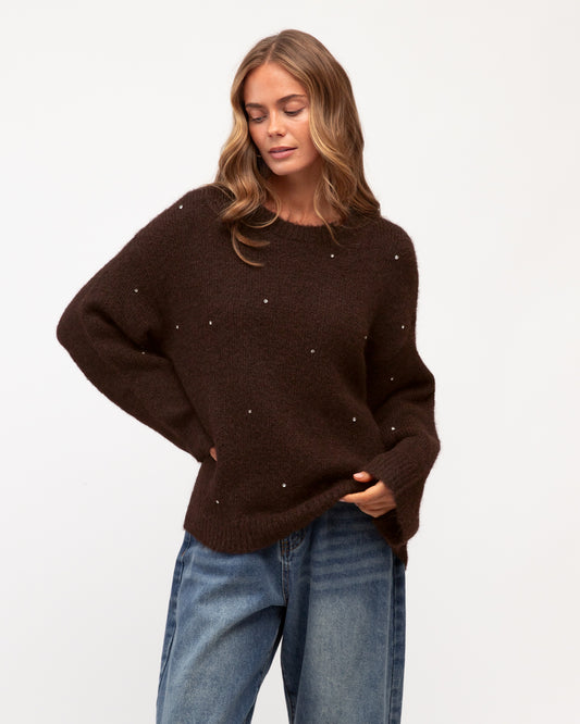 VV12046/O BEADED KNIT JUMPER